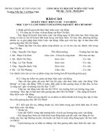 BAO CÁO THỰC HIỆN CUỘC VẬN ĐỘNG HT VÀ LÀM THEO TGĐĐHCM