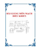 Bài giảng môn Mạch điều khiển potx