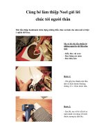 Cùng bé làm thiệp Noel gửi lời chúc tới người thân doc