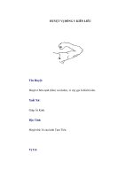 HUYỆT VỊ ĐÔNG Y KIÊN LIÊU ppt