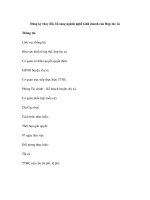 Đăng ký thay đổi, bổ sung ngành nghề kinh doanh của Hợp tác xã docx