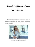 Bí quyết chủ động gọi điện cho nhà tuyển dụng ppsx