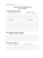 đề kiểm tra cuối kì 1 các lớp