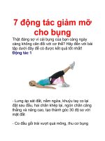 7 động tác giảm mỡ cho bụng ppsx