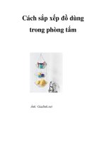 Cách sắp xếp đồ dùng trong phòng tắm pps