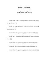 SÁCH LINH KHU - THIÊN 61: NGŨ CẤM pot