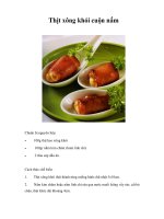 Thịt xông khói cuộn nấm ppsx