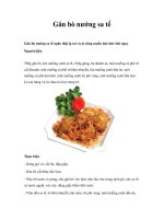 Gân bò nướng sa tế pps