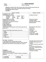 UNIT 1 SPEAKING (HS YEU)