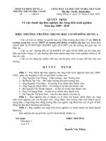 QĐ thành lập Ban nghiệm thu SKKN