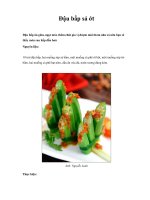 Đậu bắp sả ớt pot