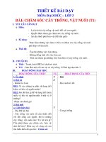 cham soc cay trong vat nuoi