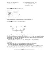 ĐỀ KÌ II -LÍ 7 (2009- 1010)