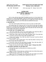 Hướng dẫn xét tốt nghiệp THCS năm học 2009-2010