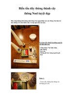 Biến tấu dây thừng thành cây thông Noel tuyệt đẹp doc