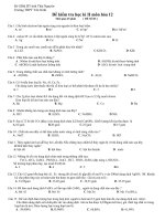 de thi hóa 12 hki 2