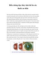 Biến chứng đục thủy tinh thể do các thuốc an thần pptx