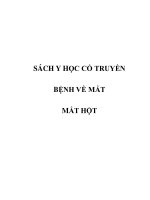 BỆNH VỀ MẮT - MẮT HỘT ppsx