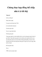 Chứng thực hợp đồng thế chấp nhà ở (ở đô thị) pot