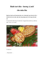 Bánh tart dừa - hương vị mới cho mùa thu doc