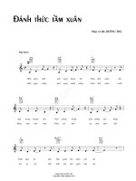 Bài hát đánh thức tầm xuân - Dương Thụ (lời bài hát có nốt) ppsx