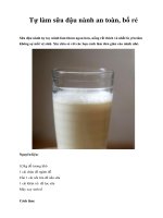 Tự làm sữa đậu nành an toàn, bổ rẻ potx