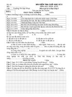Đề-Đáp án LS&ĐL lop 5 CK II 09-10