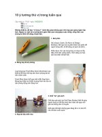 10 ý tưởng thú vị nhất trong thượng tuần tháng 5/2010