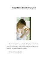Dùng vitamin B5 có hết rụng tóc? ppsx
