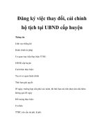 Đăng ký việc thay đổi, cải chính hộ tịch tại UBND cấp huyện pps
