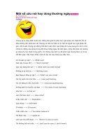 Một số câu nói hay dùng thường ngày doc