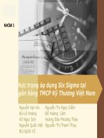 Thực trạng áp dụng Six Sigma tại ngân hàng TMCP Kỹ Thương Việt Nam