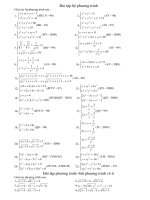 He Phuong trinh on thi dai hoc qua cac nam