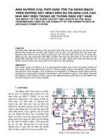 NH HƯỞNG CỦA THỜI GIAN TỒN TẠI NGẮN MẠCH pot