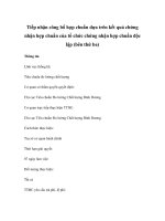 Tiếp nhận công bố hợp chuẩn dựa trên kết quả chứng nhận hợp chuẩn của tổ chức chứng nhận hợp chuẩn độc lập (bên thứ ba) ppt