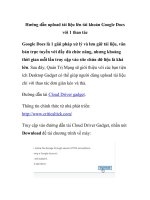 Hướng dẫn upload tài liệu lên tài khoản Google Docs với 1 thao tác pptx