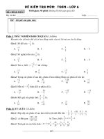 De kiem tra Chuong 3 So hoc 6