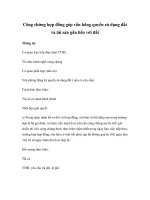 Công chứng hợp đồng góp vốn bằng quyền sử dụng đất và tài sản gắn liền với đất pps