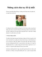 Những cách chia tay tồi tệ nhất Chia tay là một điều không dễ dàng, và những ppsx