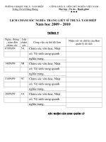 LICH CHAM SOC NGHIA TRANG