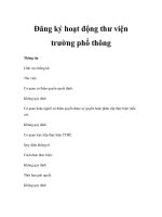 Đăng ký hoạt động thư viện trường phổ thông pot