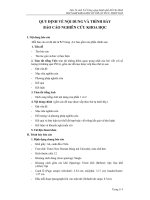 QUY ĐỊNH VỀ NỘI DUNG VÀ TRÌNH BÀY BÁO CÁO NGHIÊN CỨU KHOA HỌC pps