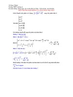 Tích phân vô tỉ dạng đặc biệt ( tiếp ) ppt