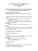 Đánh giá chương trình sgk hóa học mới.