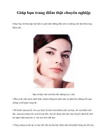 Giúp bạn trang điểm thật chuyên nghiệp potx