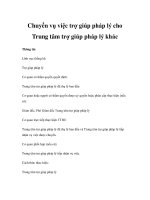 Chuyển vụ việc trợ giúp pháp lý cho Trung tâm trợ giúp pháp lý khác pptx