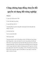 Công chứng hợp đồng chuyển đổi quyền sử dụng đất nông nghiệp docx