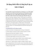 Sử dụng thuốc điều trị tăng huyết áp an toàn và hợp lý Kỳ I pdf