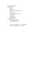 Lập trình C- Bài tập 2 docx