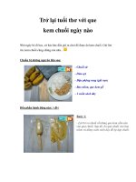 Trở lại tuổi thơ với que kem chuối ngày nào ppt